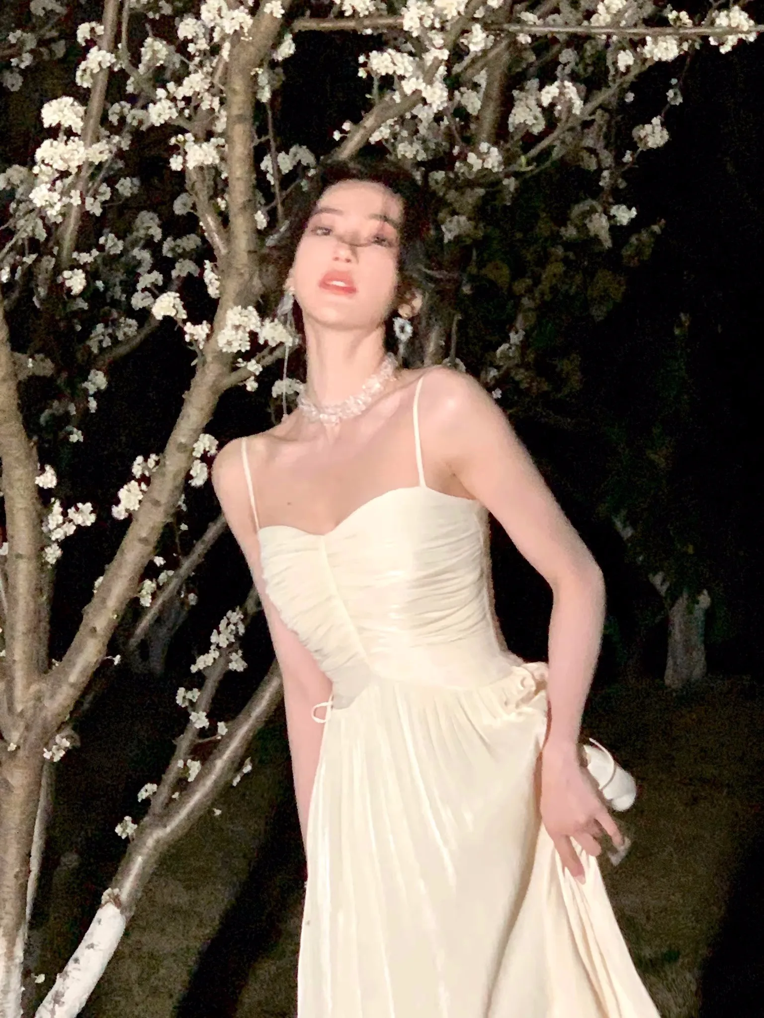 Elegant Shiny Midi Dresses for Women Evening Party Dress Prom Robe Vintage Solid Summer New A-line Spaghetti Strap Vestido Mujer