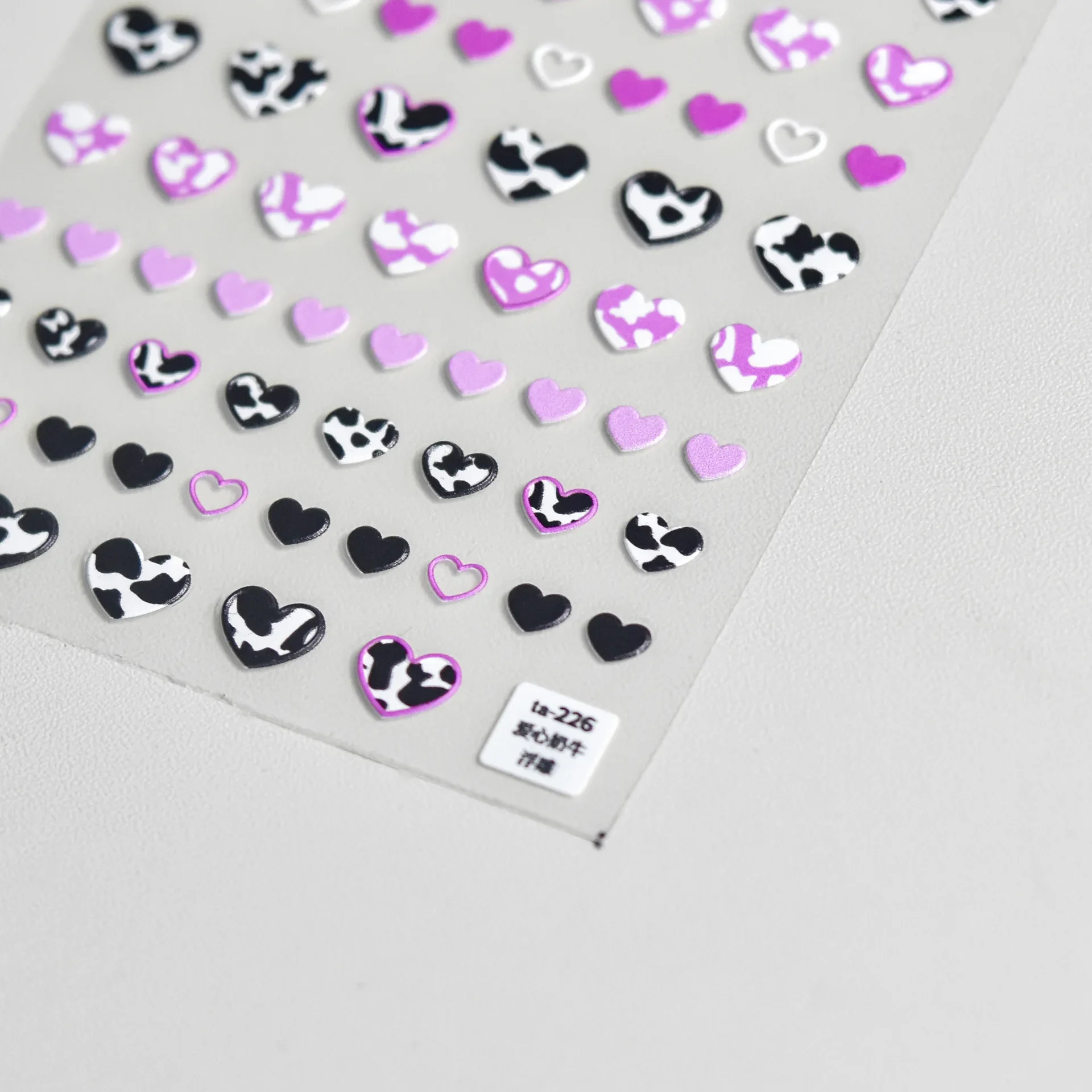 Rosa weiße Schleife Spitze Liebe Herz Erdbeere Kristall 5D Nail Art Aufkleber Strass schicke selbstklebende Dekorationen Maniküre Aufkleber – Detail 11
