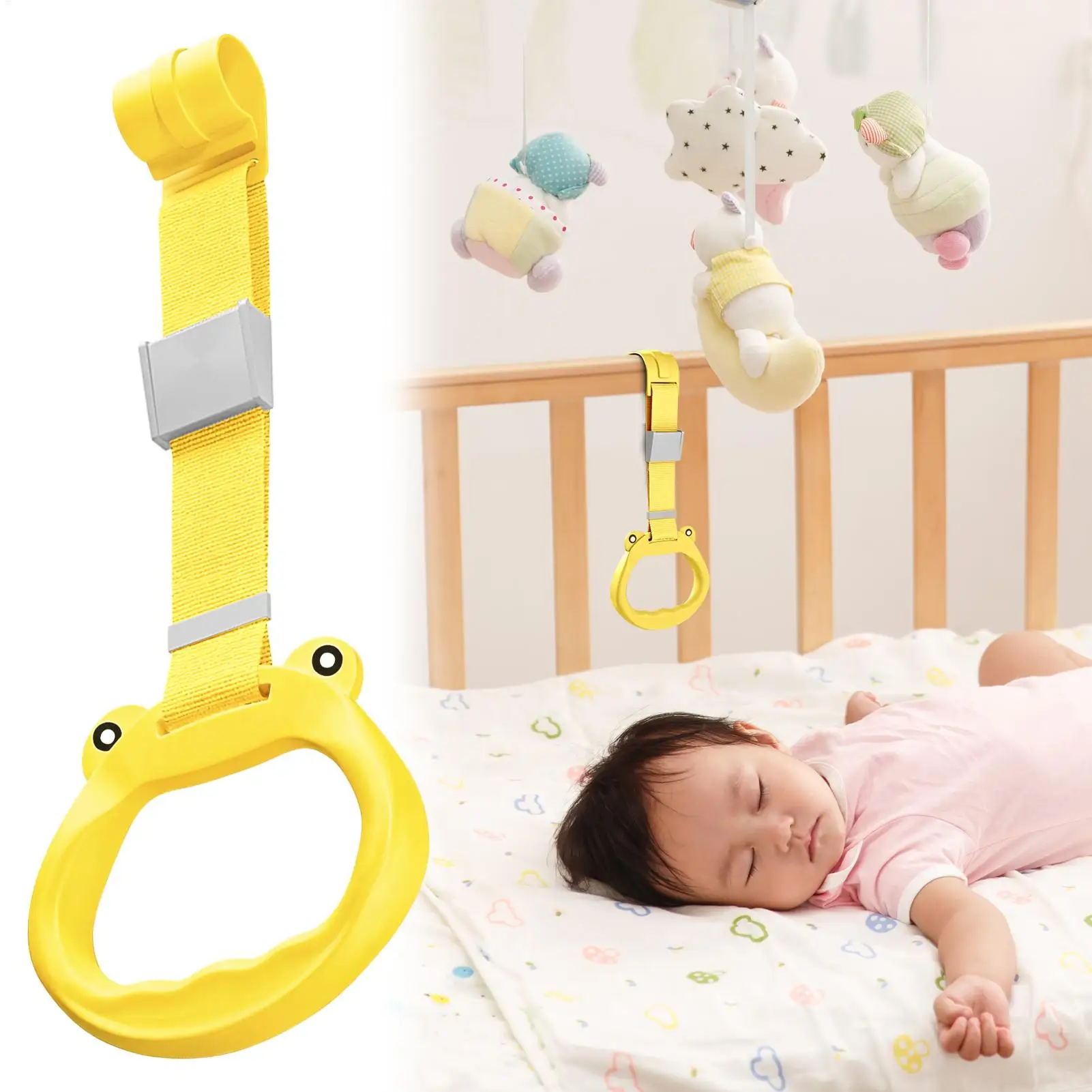 플레이펜 풀업 링  서기 연습 손잡이 링 인체공학적 보조 도구 (가드레일, 게이트, 실내 홈용)