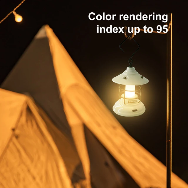 COB Camping Tent Lights Battery Powered Retro Camping Atmosphere Lamp  Lightweight with Hook Wear-Resistant for Outdoor Equipment - AliExpress