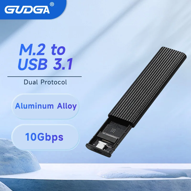 

Dual Protocol M2 NVMe SSD to USB 3.1 Case 10Gbps M.2 NVMe SSD Enclosure HDD Box M2 NVMe PCIE/ NGFF SATA Adapter for M.2 SSD Box