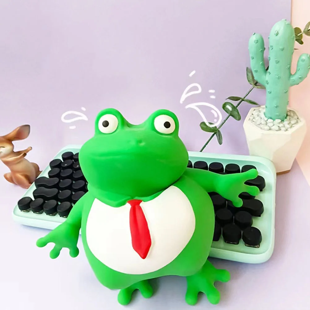 

Kid Toys Frog Squeeze Plaything Lifelike Frog Pendant Squeezing Plaything Pressure Relief Party Toy Piggy Toy For Release