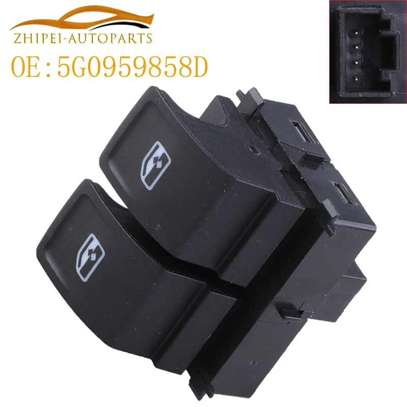 Bouton De Vitre Électrique Pour Voiture, Adapté Pour Vw, Campmob, Multivan, Golf, Mk, 7 Cafter, Skoda, Kamiq, Scala, 5G0959858D, 5G0959858F
