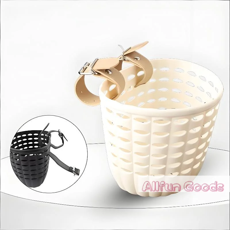 Children's Durable Handlebar Bike Basket with Adjustable Straps