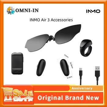 Accessori INMO AIR3: anello, cavo di ricarica, touchpad, clip per occhiali da sole, nasello