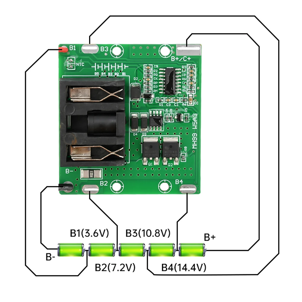 BMS 5S 20A 18650 Lithium Battery Charging Protection Board DNIGEF Circuit Pcm