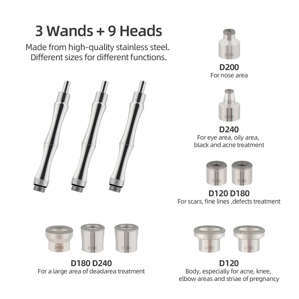 3 IN 1 Diamond Microdermabrasion Hydra Diamond Beauty Machine Water Spray Suction Blackhead Exfoliation Face Peeling Skin Care