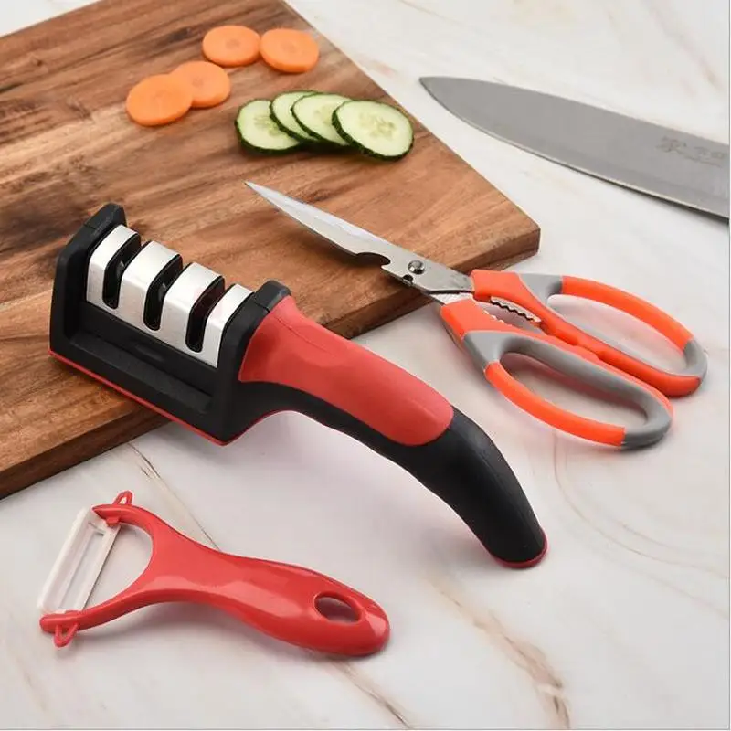 Aiguisoir de couteaux professionnel, aiguisoir de couteaux en rouleau  aiguisé multifonction aiguiseur de couteaux de cuisine ciseaux tournevis  lame de ciseaux en céramique - AliExpress