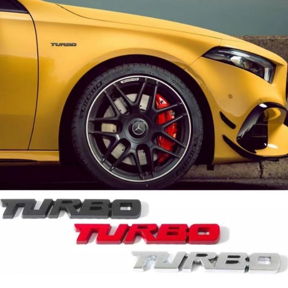 Metal Turbocharged Turbo Stickers Sports Modification Personalized Creative Car Stickers