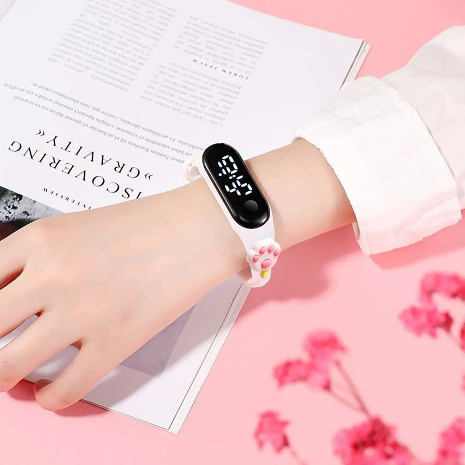 

Fashion Digital Watch For Kids Children Sports Silicone Watches cute Electronic Watches Girls Led Child Wristwatch Montre reloj