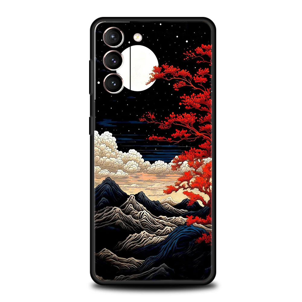 Landscape Painting Silicone Shockproof Phone Case