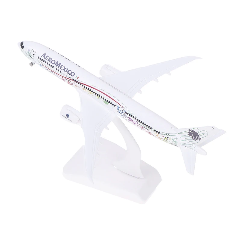 20cm Mexican Air AEROMEXICO Airlines Boeing 787 B787 Airways Alloy Metal Airplane Model Diecast Plane Model Wheels Aircraft 2