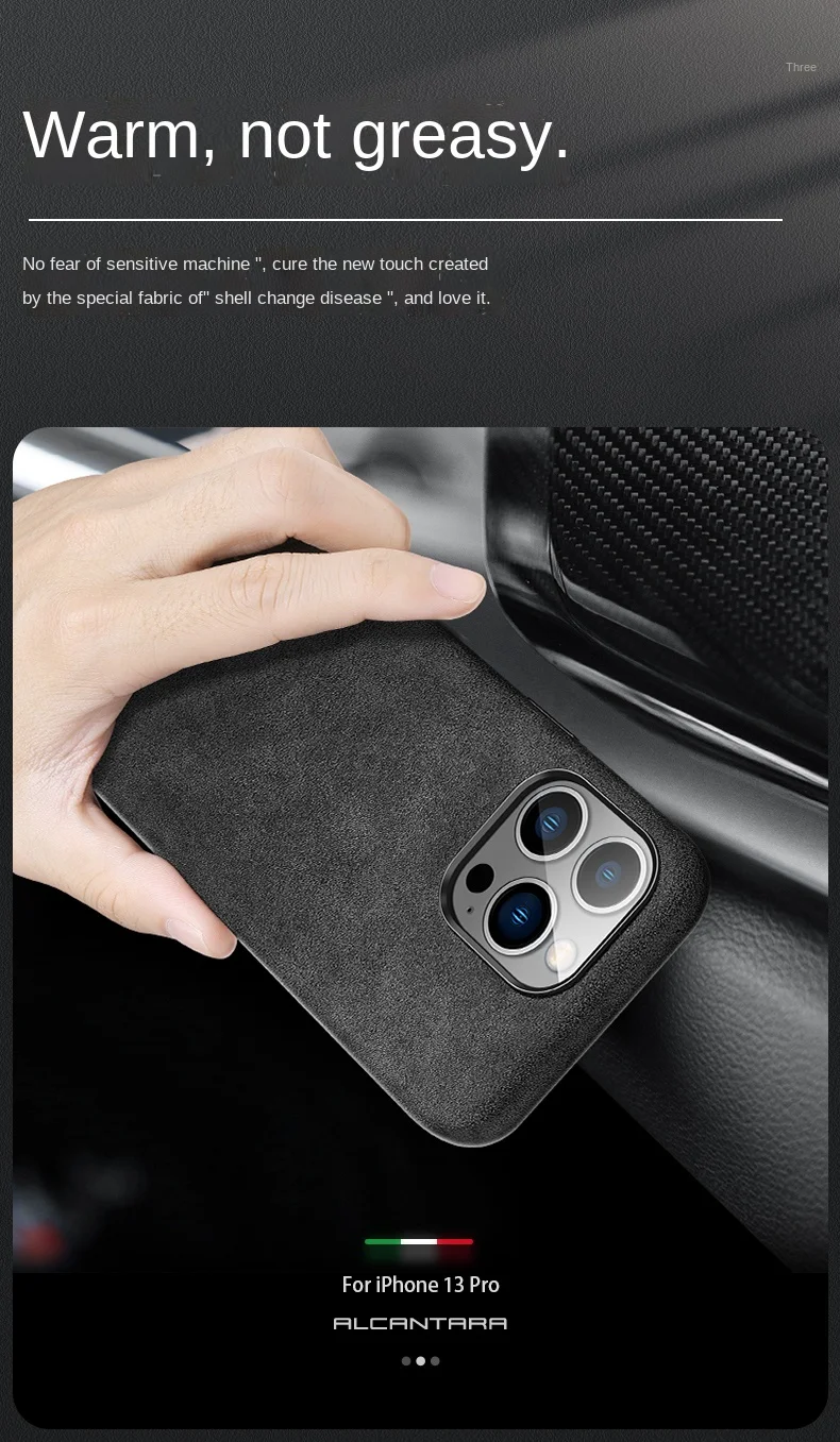 Source New Style custom shockproof suede leather phone cases for iphone  12/11/13 pro max for Alcantara case on m.
