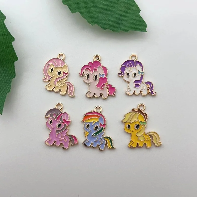 

10pcs/lot Enamel Charms Rainbow Unicorn Pendants For DIY Handmade Earrings Bracelets Necklaces Jewelry Making Crafts Accessories