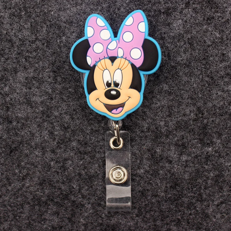 Mickey Minnie Donald Daisy Badge Reel Nurse Workers ID Holder Retractable Name Card Holder Accessory retractable badge reel badge holder retractable id tag retractable id lanyard