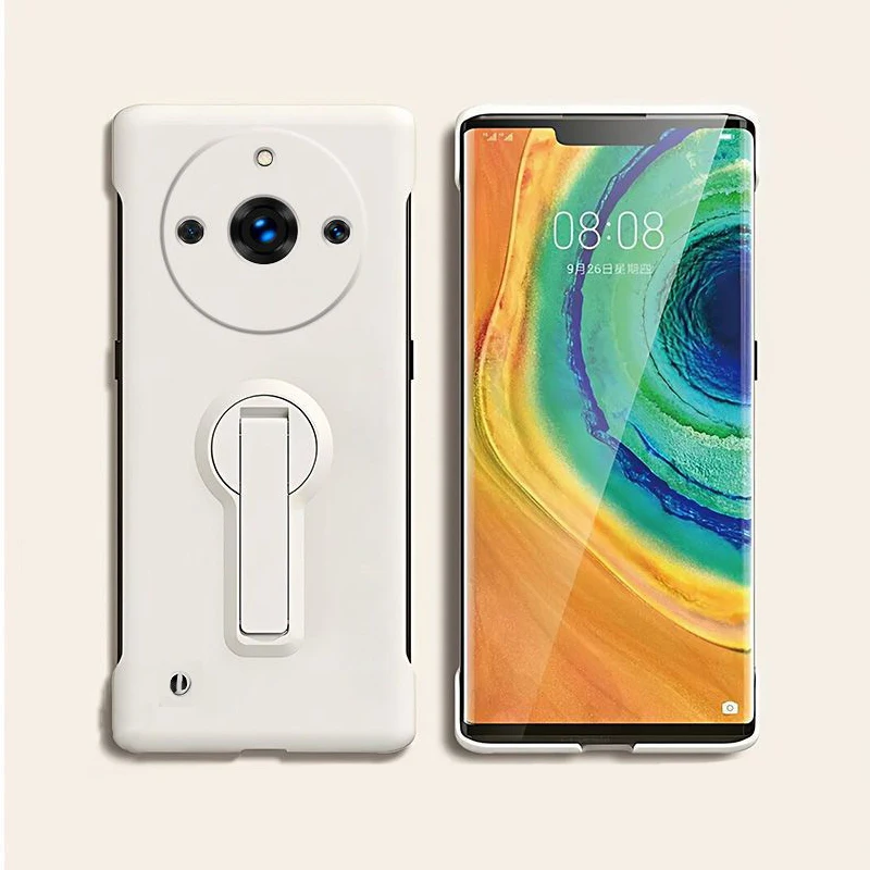 Slim Frameless Phone Case with Rotating Holder and Enhanced Protection
