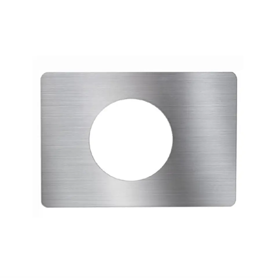 2 Piastre Di Rinforzo Per Maniglie Porta - Acciaio Inox Con Nastro Adesivo, 13x9 Cm - Foto 8