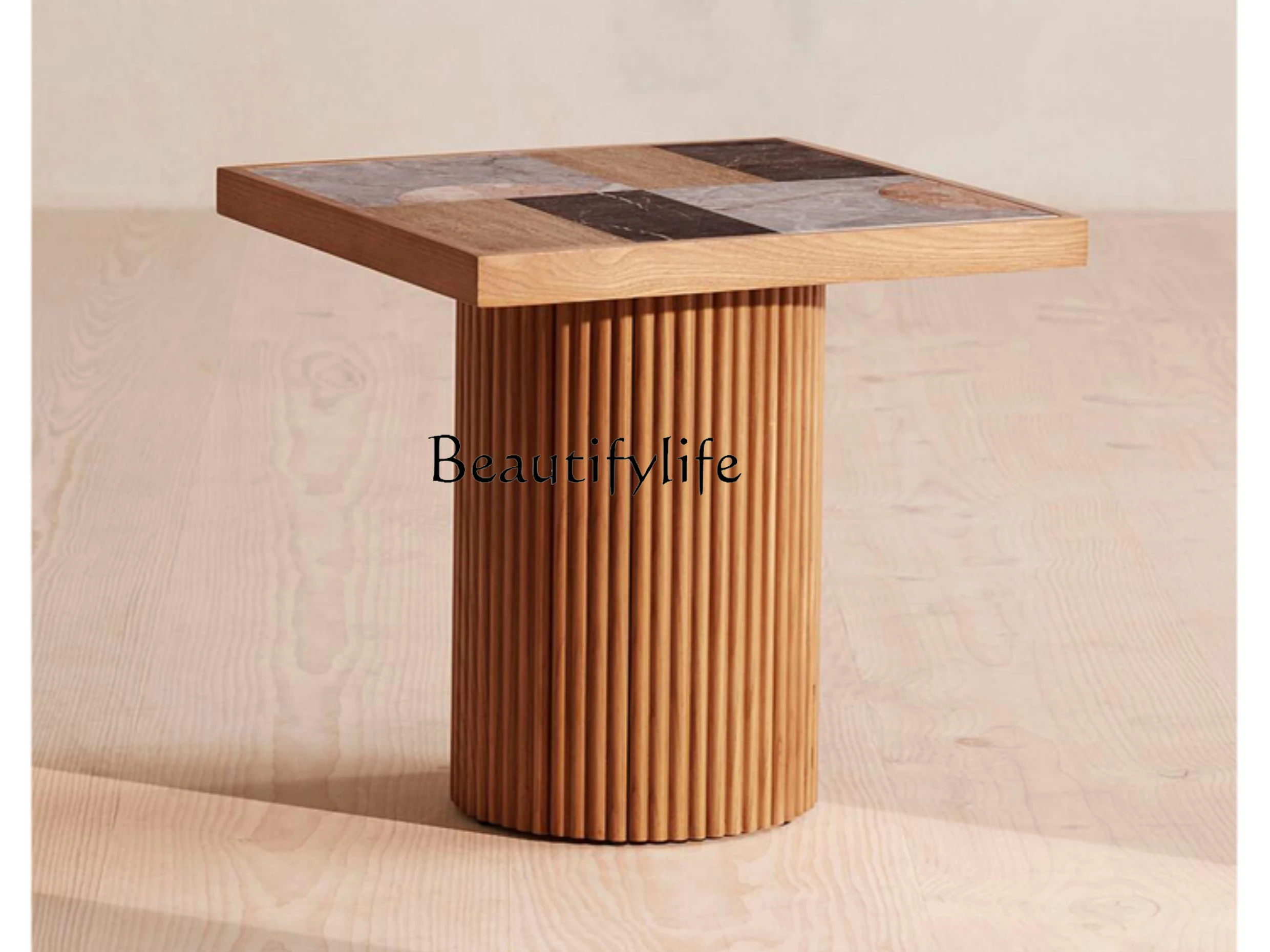 

Simple Retro Chinese Living Room Corner Table Sofa Side Table Bedroom Bedside Small Coffee Table