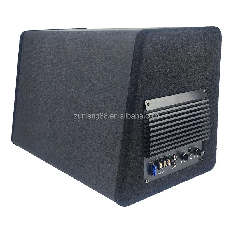 OEM 사운드 카 스피커 서브우퍼 박스 인클로저 강력한 베이스 10인치 서브우퍼 듀얼 트위터 스피커 RMS 200W 자동차 액티브 서브우퍼