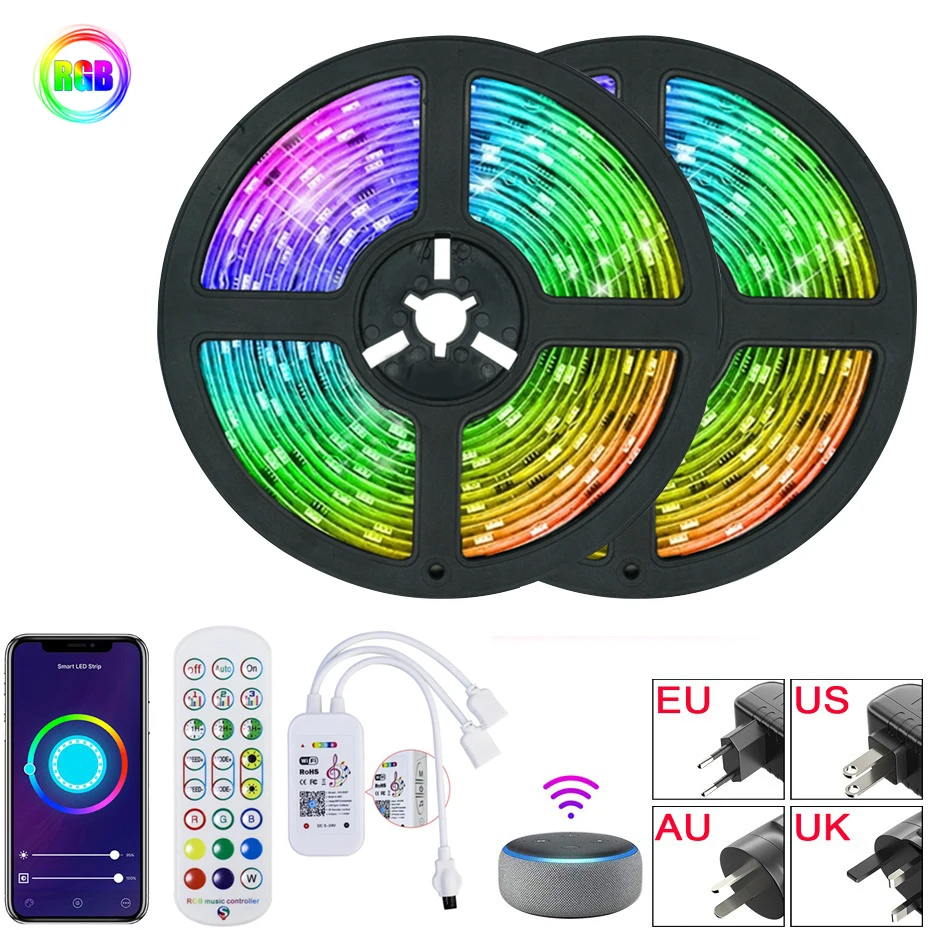 Светодиодная смарт-лента Tuya 12 В 5050 RGB с пультом ДУ |