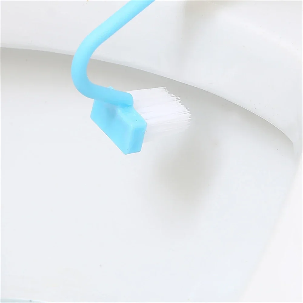 Bathroom Accessories 1PC Bathroom Accessories Small Cleaning Brush Long Handle No Blind Spots For Toilet WC V Shape Toilet Paper Holder Arc S Type