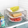 Kitchen Shelf Multifunctional Stackable Rack Space Saving Home Cabinets Tableware Refrigerator Food Plate Bowl Organizer Rack 1