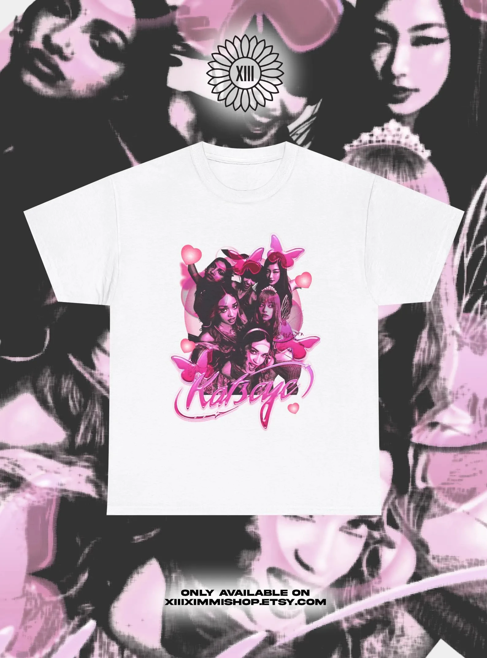 Camiseta Vintage KATSEYE 2025 - Algodón Lavado, Unisex, Diseño Retro, Para Fanáticos Del K-Pop