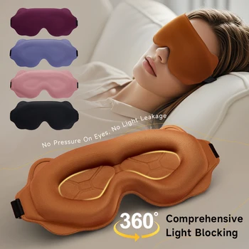 Maschera per gli occhi ponderata per dormire Maschera per il sonno oscurante per donne Uomini Estensione delle ciglia Coperture per gli occhi Memory Foam 3D sagomato 1