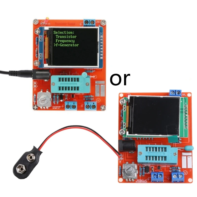 M4Yc Diy Gm328 Transistor Tester Lcd Capacità Esr Misuratore Di Resistenza Generatore Di Segnali Ad Onda Quadra Adatto Per Fai Da Te 2 Colori