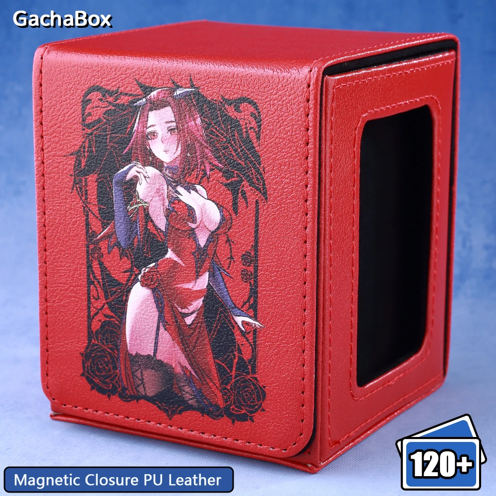 Black Rose Dragon ​Trading Card Storage Deck Box with Display