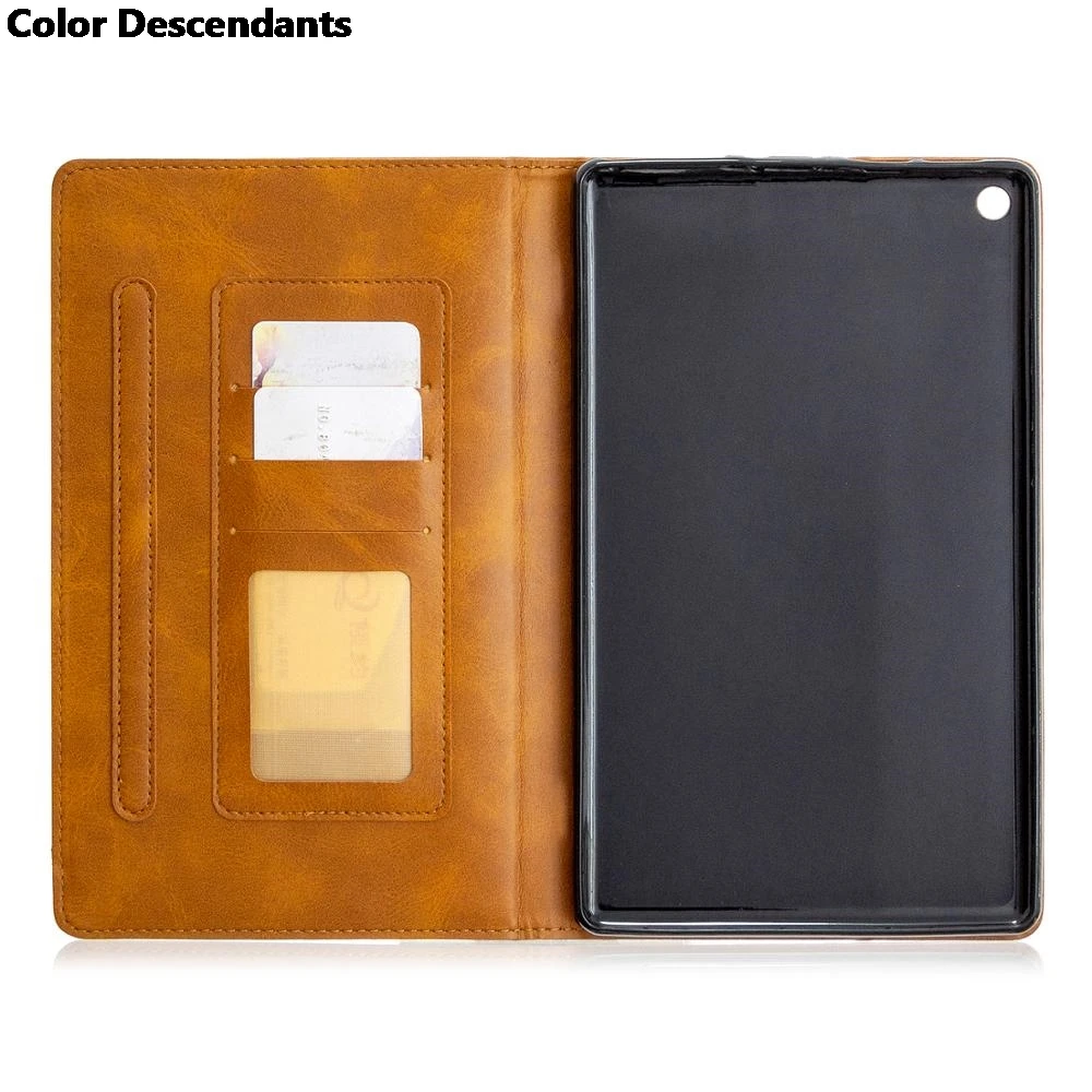 Premium PU Leather Tablet Case Cover for 8-inch Kindle Fire HD (Multiple Generations)