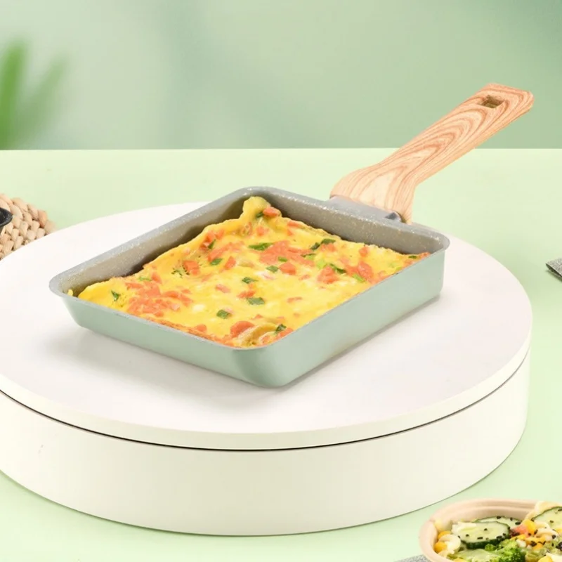 Nonstick Aluminum Japanese Omelette Pan with Detachable Handle