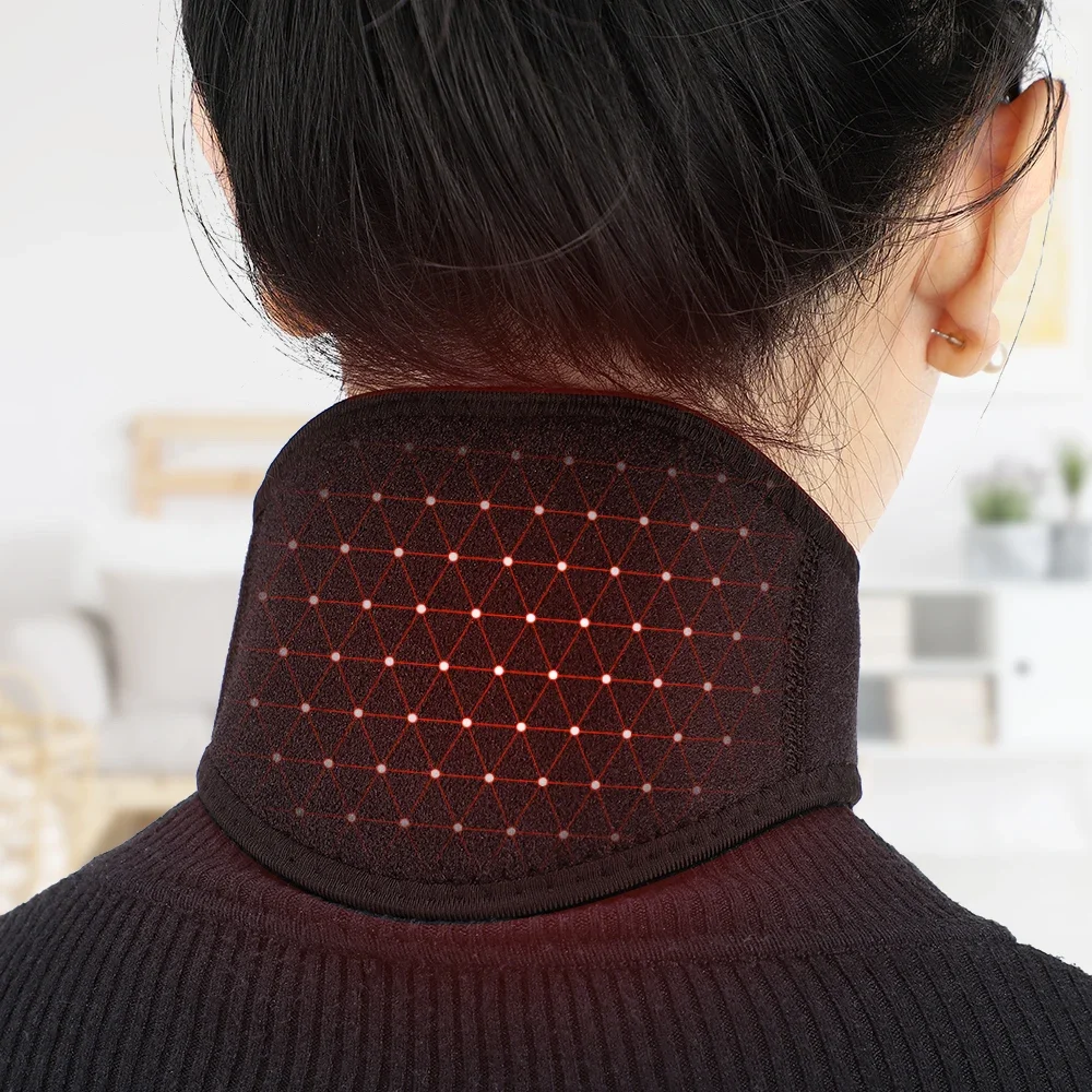 Magnetic Self-heating Neck Braces Tourmaline Infrared Treatment Muscle Relax Neck Protection Neck Support Strap Relaxation