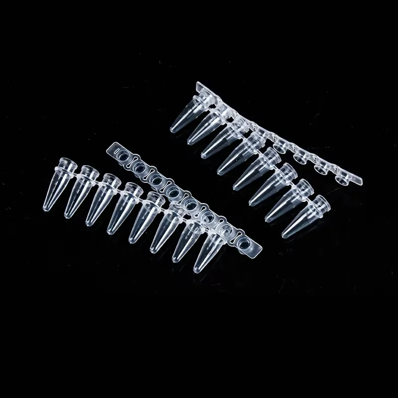 0.1ml/0.2ml 8 Strip PCR Tube Centrifuge Tube Fluorescent quantitative PCR tube with cover
