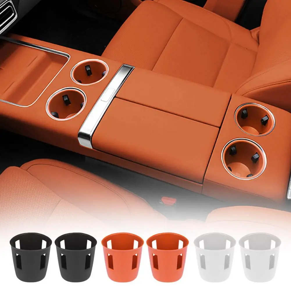 For LiXiang L7 L8 L9 2023 Silica Gel orange Car Central Water Cup Holder Pad Trim Car Accessories