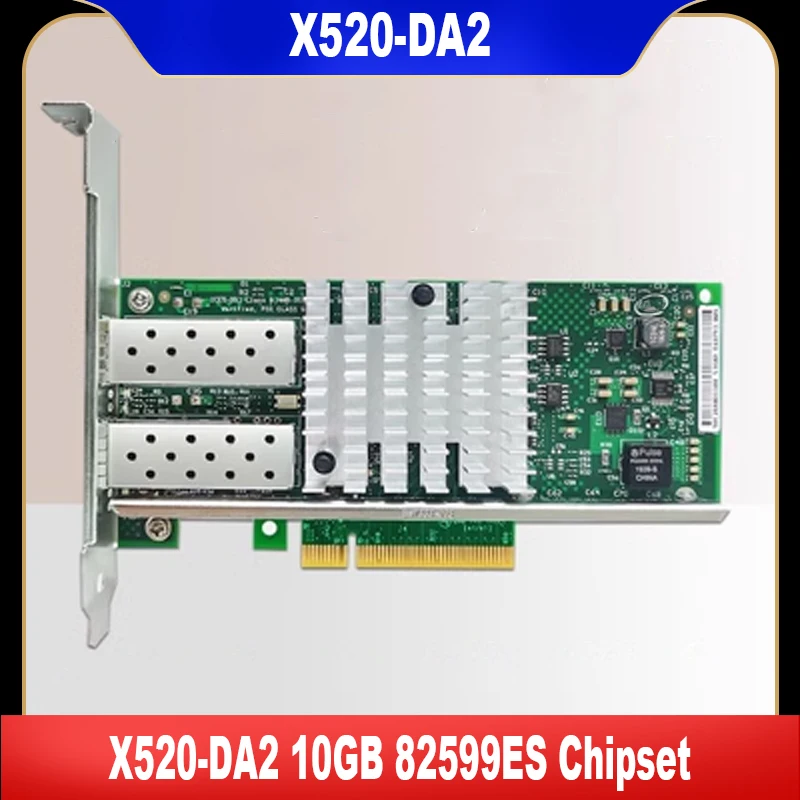 

Оригинальный набор микросхем X520-DA2 10GB 82599ES для сетевого адаптера Intel Dual SFP, сетевая карта PCI-E X8 протестирована, высокое качество, быстрая доставка