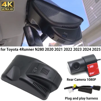 for Toyota 4Runner N280 2020 2021 2022 2023 2024 2025 4K Dash Cam Front Camera DVR Plug and Play Recorder Parking HighCity