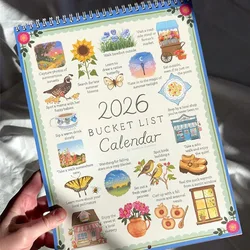 2026 Bucket List and Wish Planner Calendar (Bucket List Calendar)