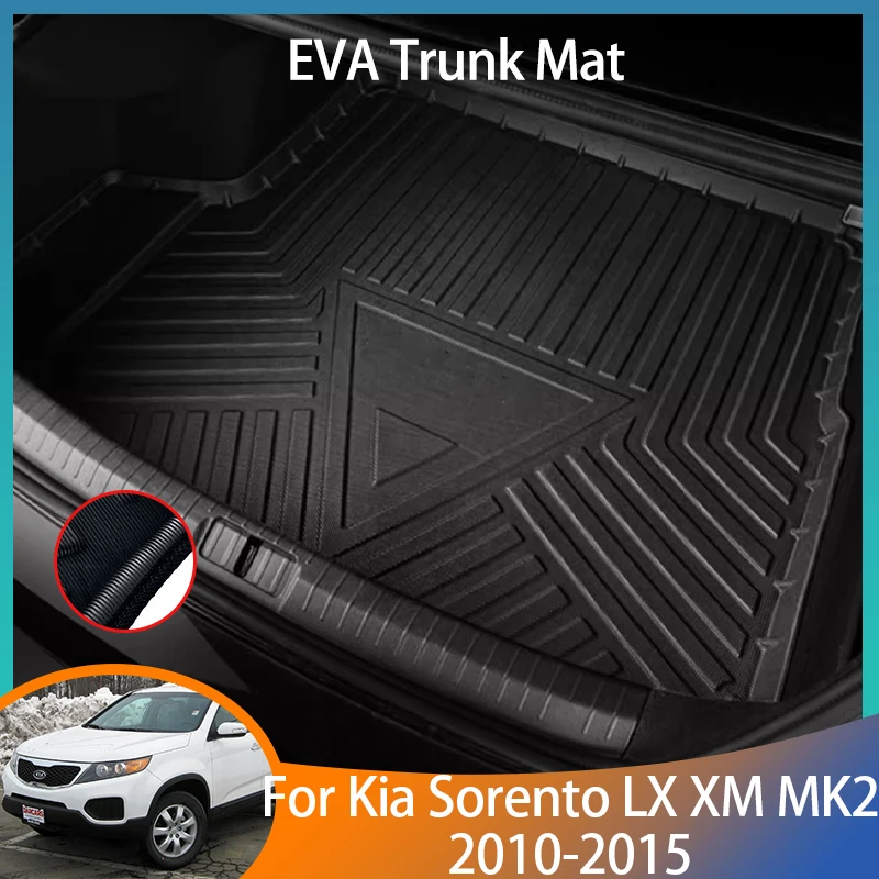 

For Kia Sorento LX XM MK2 Sport SWB Accessories 2010 2011 2012 2013 2014 2015 Auto Trunk Mat Floor Tray Liner Cargo Boot Carpe