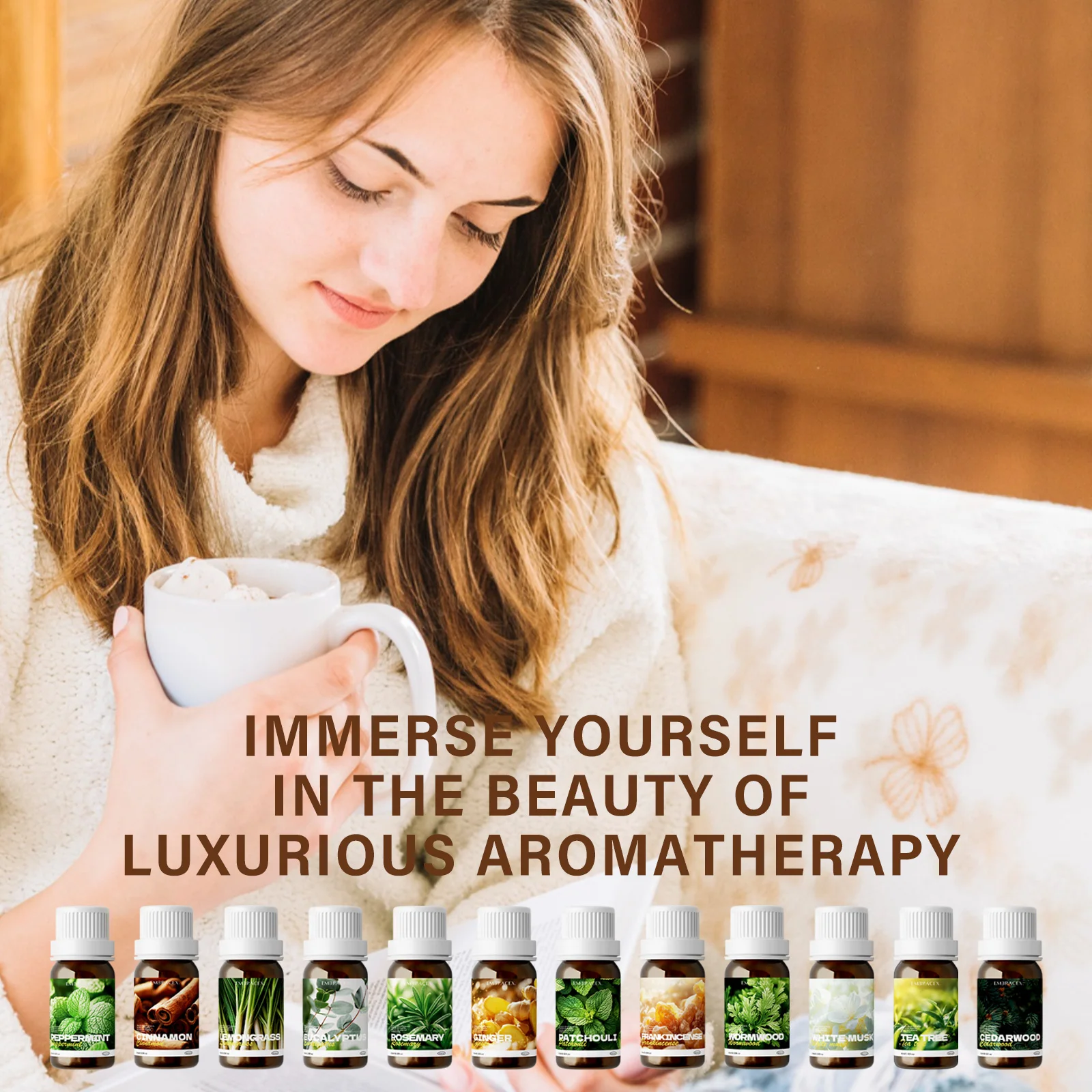 12 نوعًا من الزيوت العطرية النباتية الطبيعية، الزي...