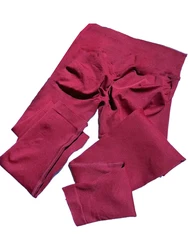 Women's Seamless Scrunch Butt High - Waist Leggings - S (Winter berry)