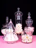 Transparent Glass Storage Jars Snacks Can Candy Pot Tea Canister Home Decor Modern Crystal Storage Jar with Lid Spice Organizer 4