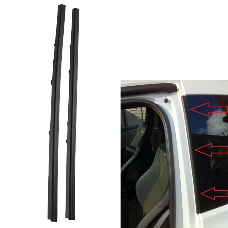 Car Left+right Rear Quarter Side Window Glass Seal For Renault Clio Mk