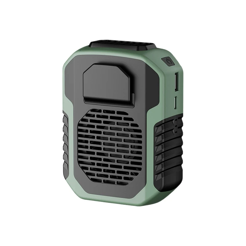 

6000Mah Portable Hanging Waist Fan Plastic Wearable Electric Fan USB Charging Mini High Wind Power Fan For Outdoor Working