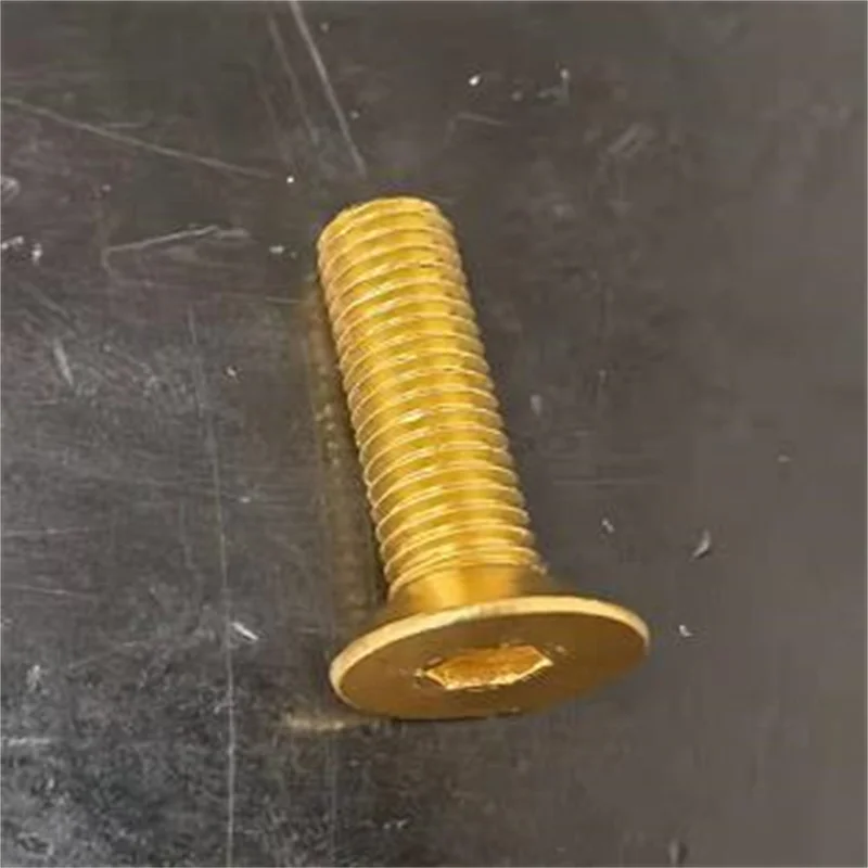 10PCS Colorful Aluminum Countersunk Hex Screws - Assorted Sizes