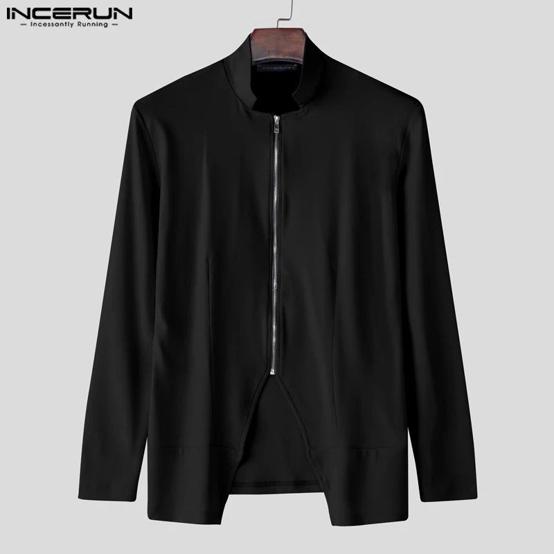 INCERUN بلايز 2025 النمط الأمريكي موضة الرجال خط ا...