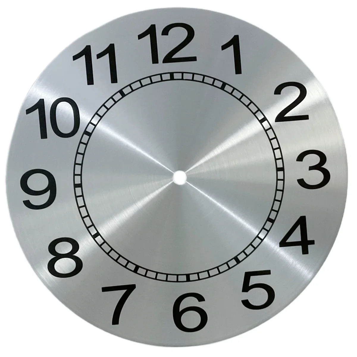 Clock Accessories Dial Face 9inch Aluminium Dial Face Arabic Numeral Diameters 243mm Flat Profile Metal Wall Clock 4
