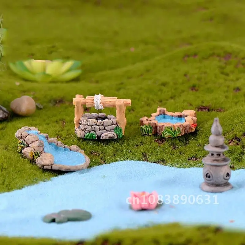 

Miniature Chinese Style Garden Decor Ornament Limited for Lighthouse Well Bridge Figurines Fairy Pot Craft Decoration