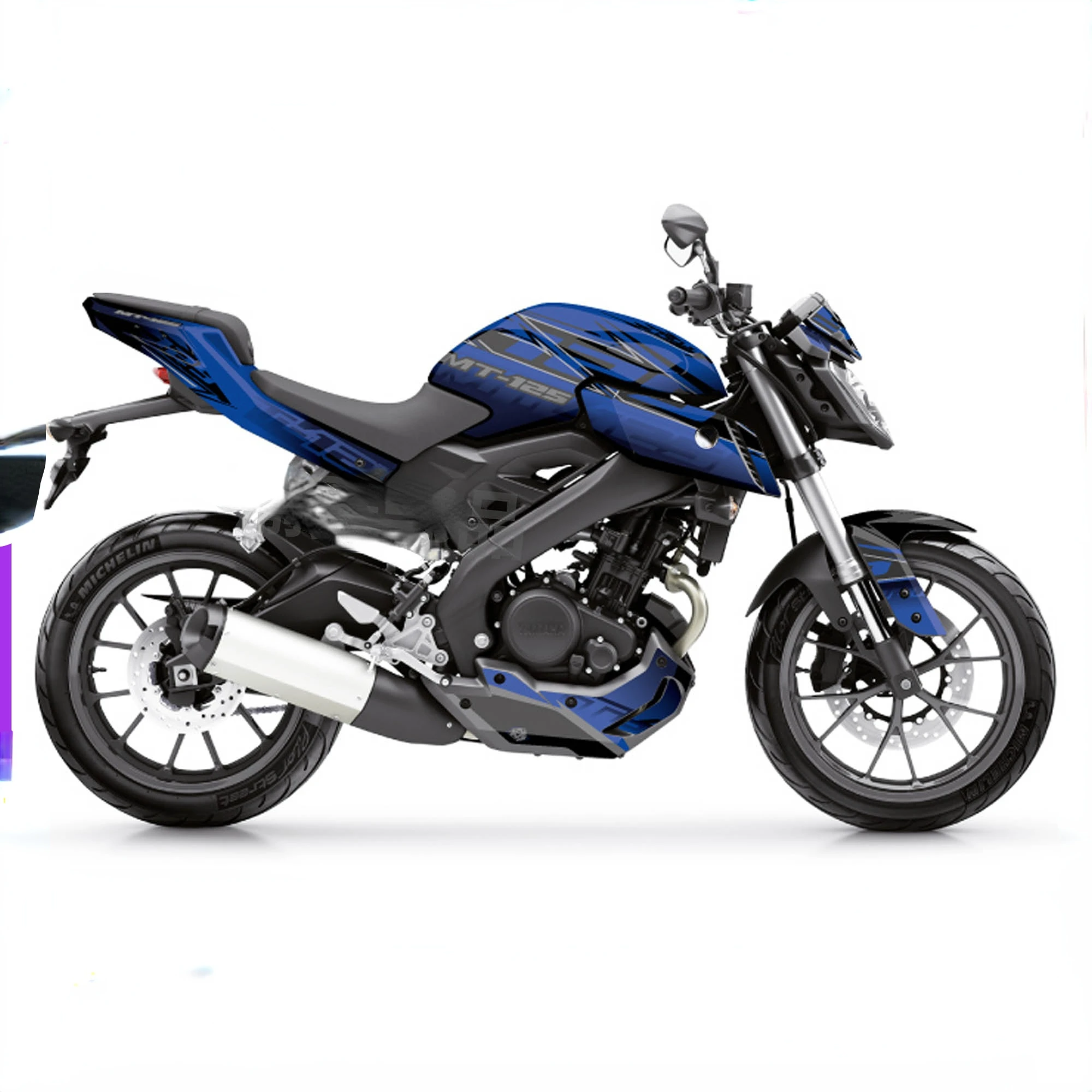 Motorcycle Decals Decoration Fuel Tank Body Protection Sticker For Yamaha Mt-125 Mt125 2017-2020