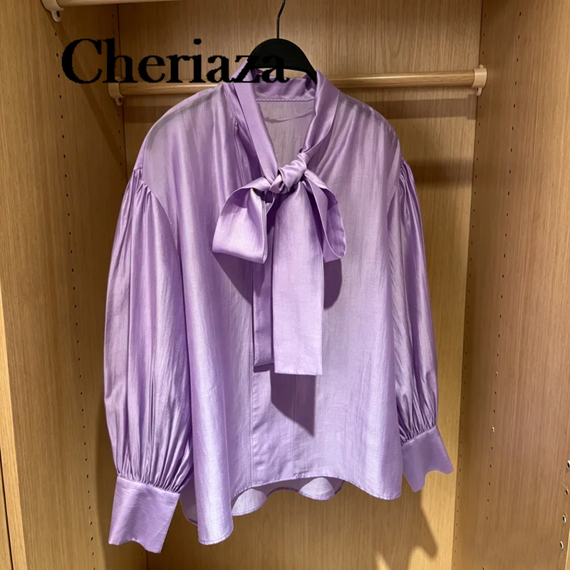 เสื้อผ้าแฟชั่นผู้หญิง ฤดูร้อน 2026 สไตล์หรูหรา ผูกโบว์ ทรงหลวม
